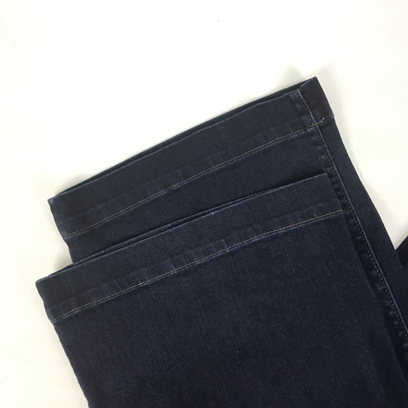 Lands End Trouser Jean Size 12 Women Blue Mid Rise - Picture 5 of 8